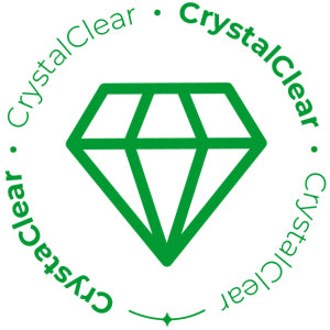 CrystalClear Panzerfolie icon; kristallklar, anti-bakteriell, ultra dünn
